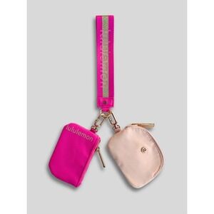 lululemon athletica Pink and Cream Wristlet Set